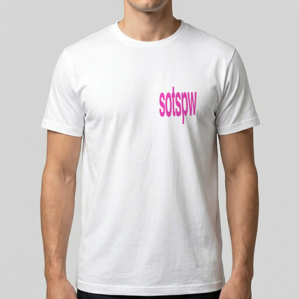 Белая футболка "Sotspw"
